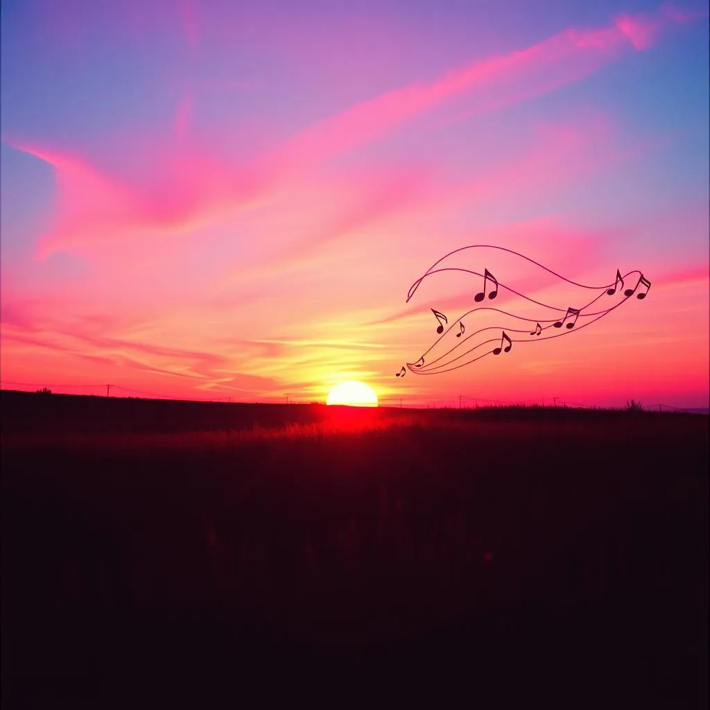 Sunset Dreams in the Meadow