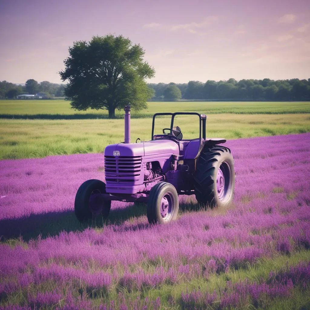 Purple Funky Tractor