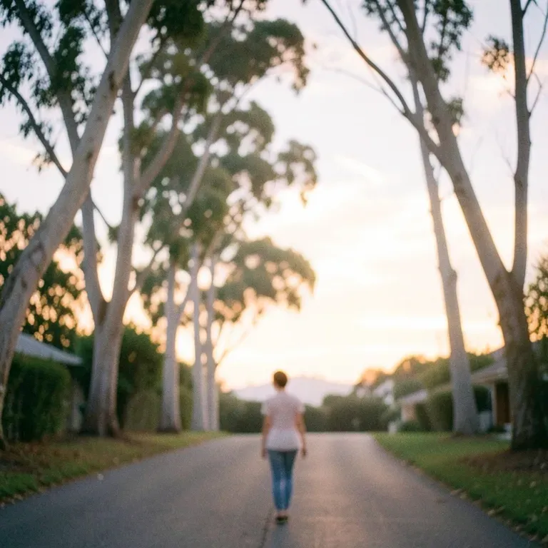 Across the driveway