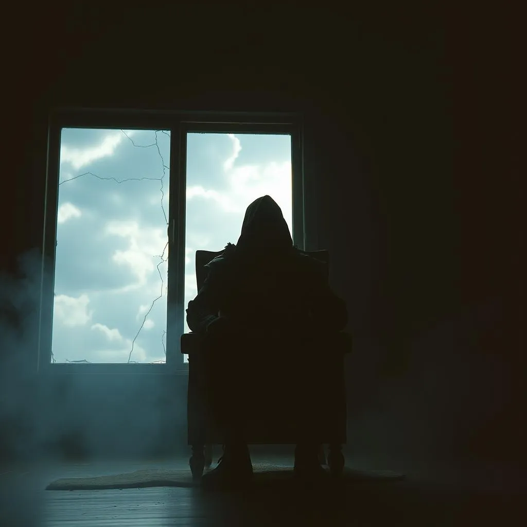 Chair in the fire