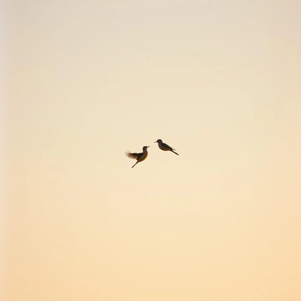 Feathers of goodbye