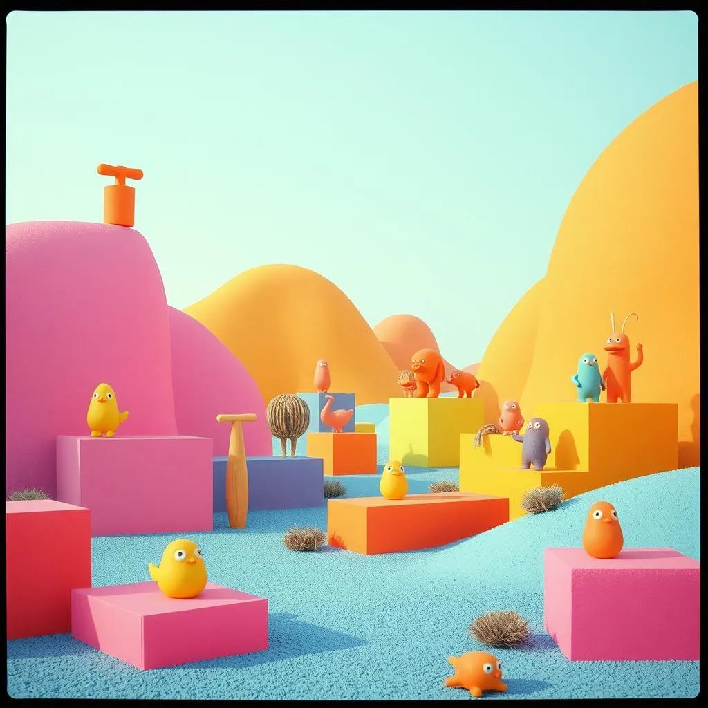 The road of blocks