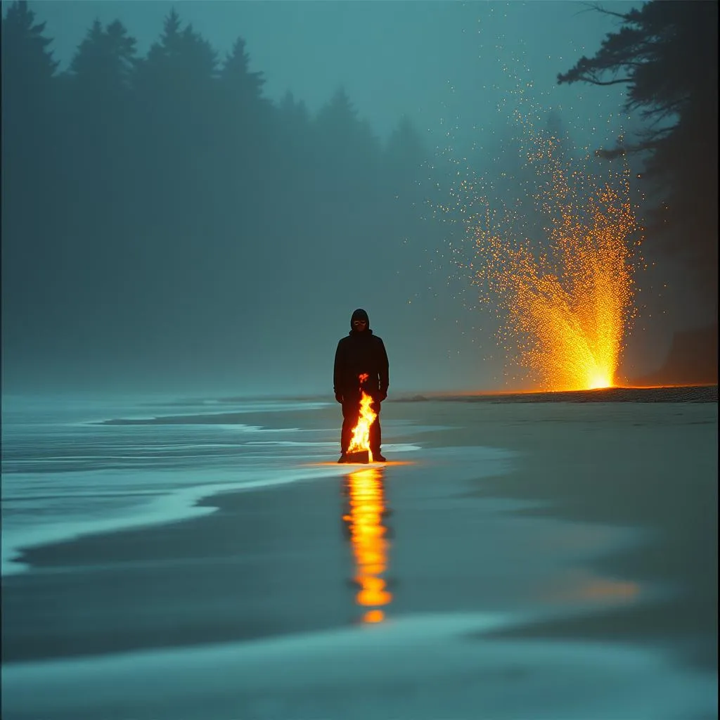 When the tide met the flame