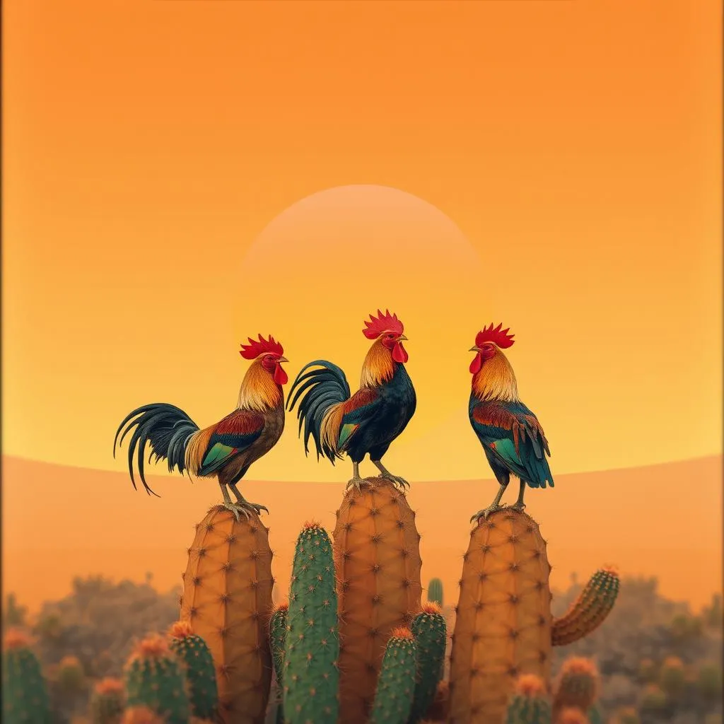Tres gallos