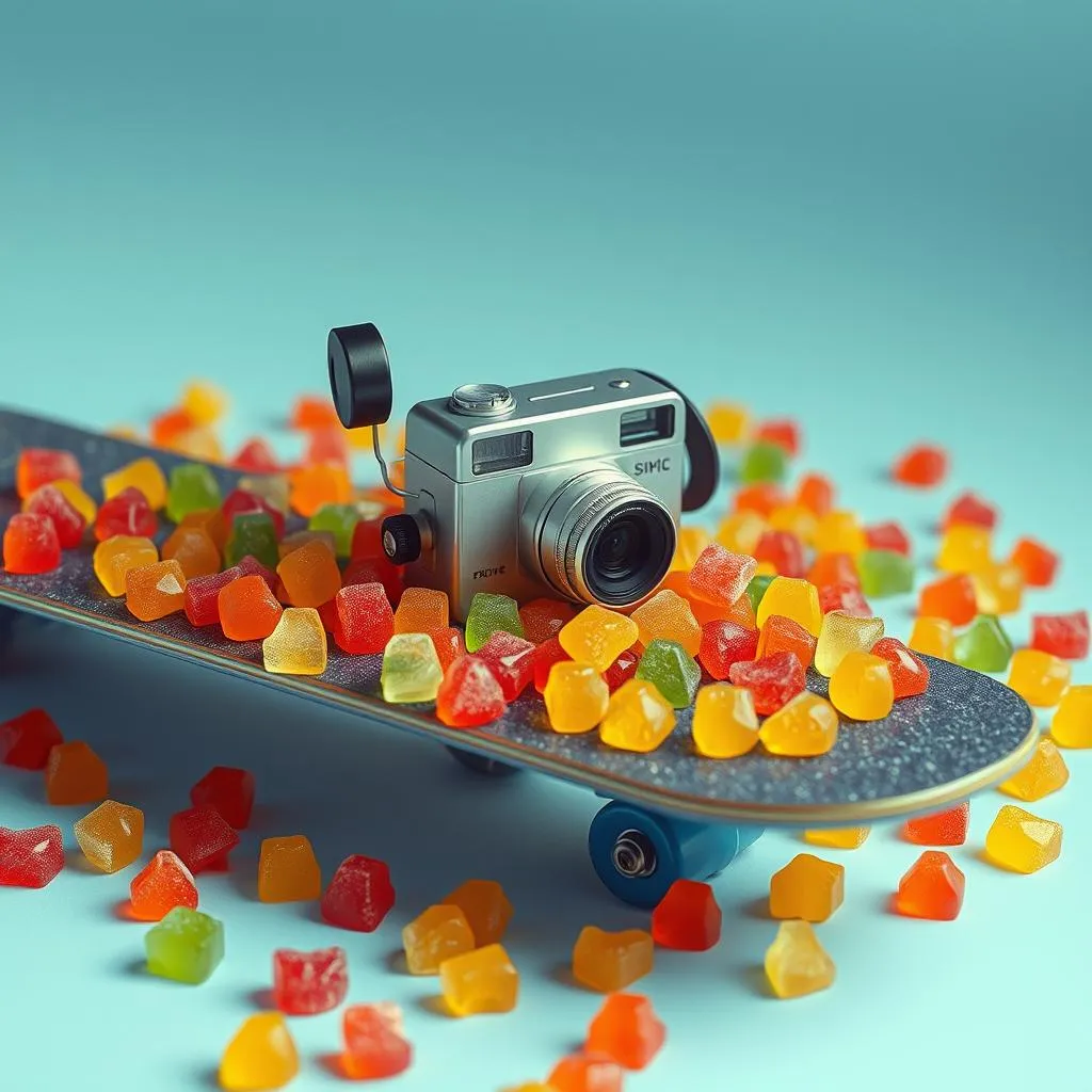 Gummies and go pro text