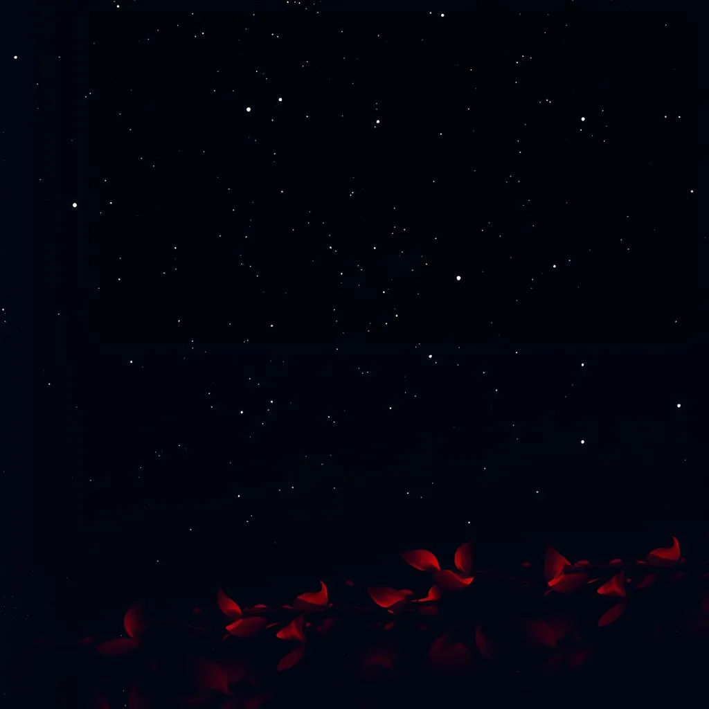 Glowing Red Cascade
