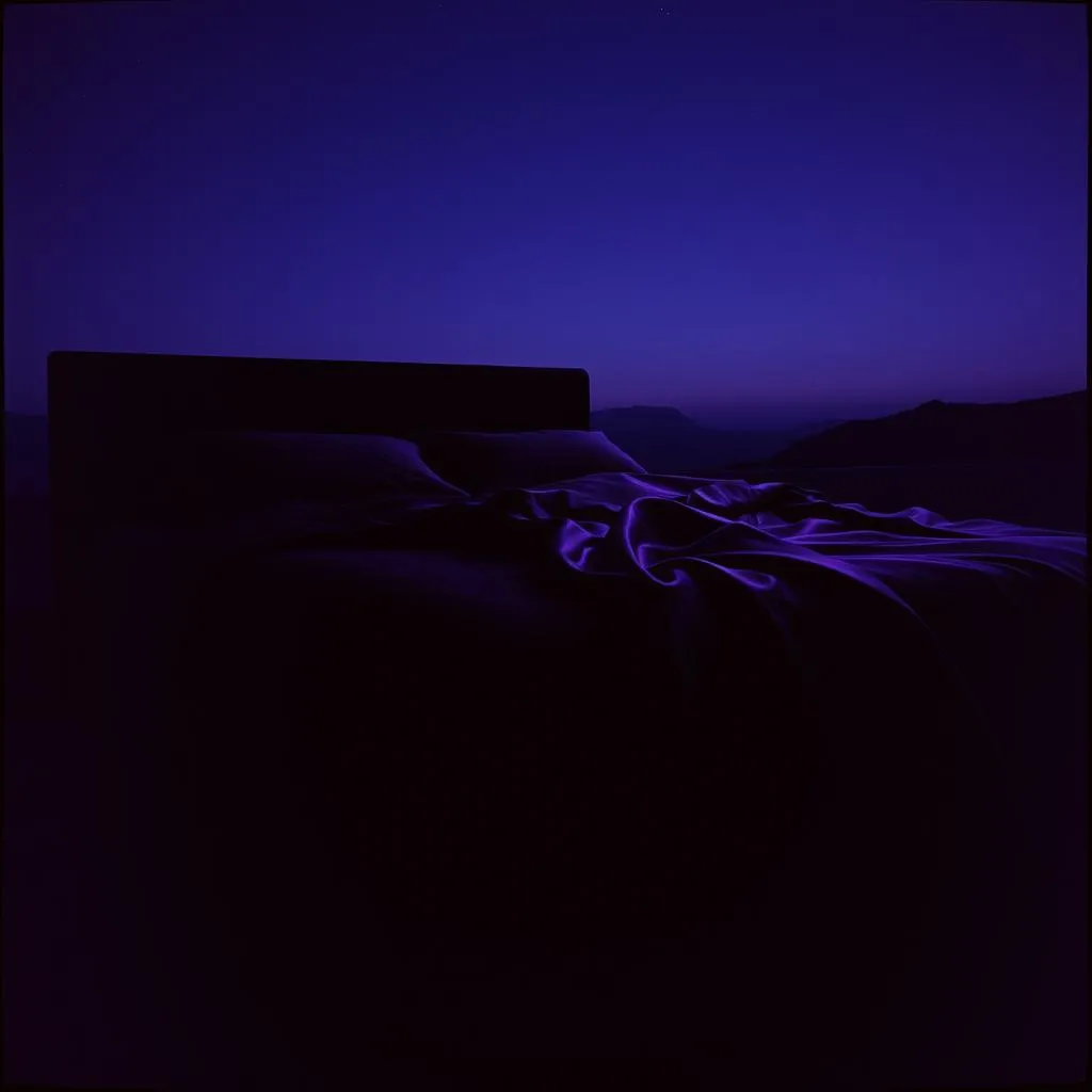black satin sheets