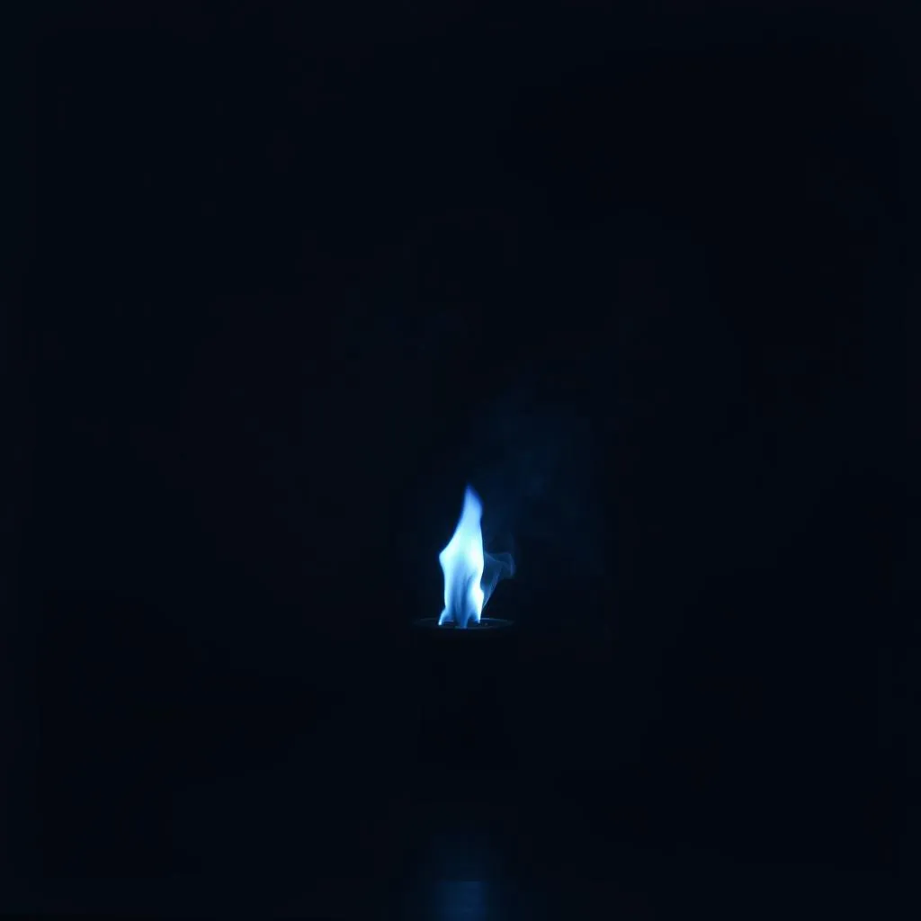 Burning Blue Flame