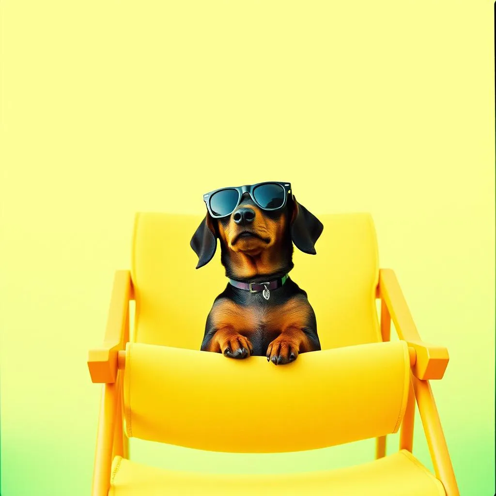Mein Dackel, der Boss