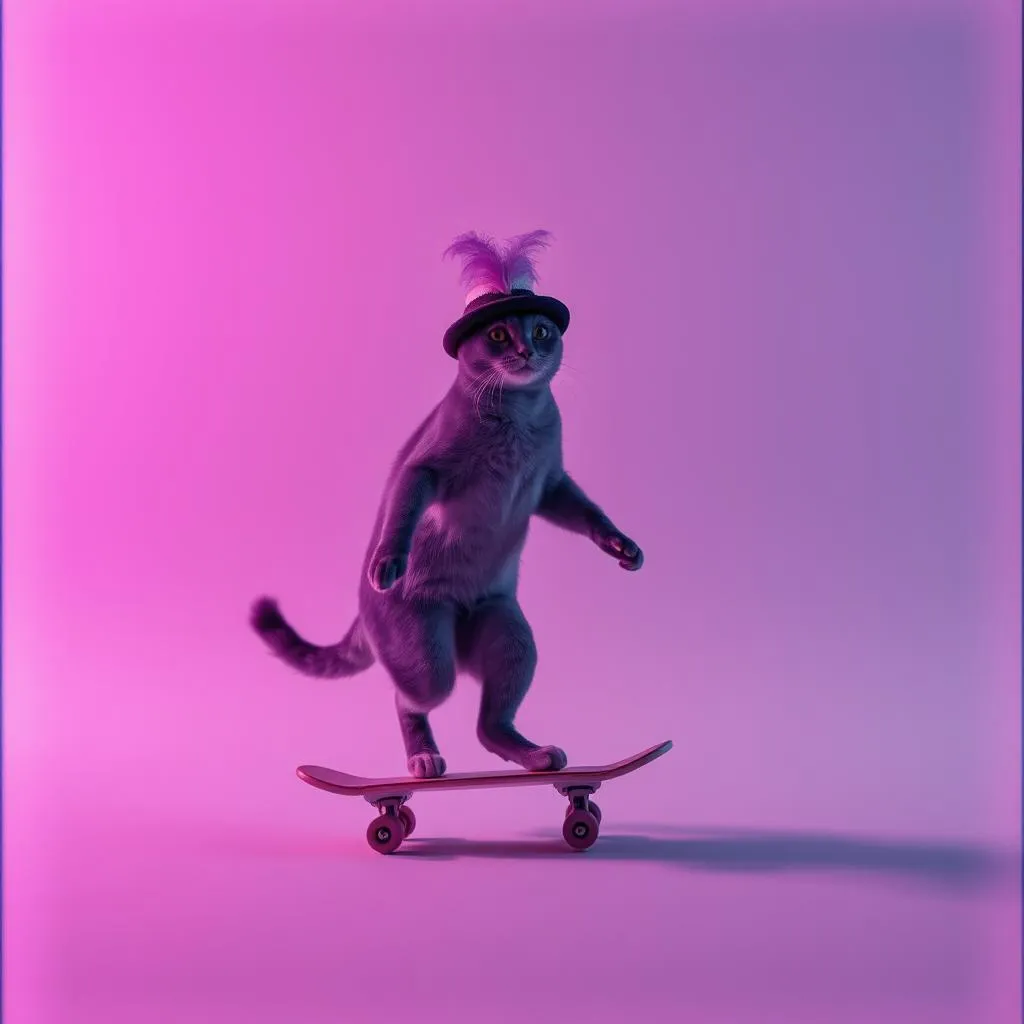 Mein Nachbar mit der lila Katze