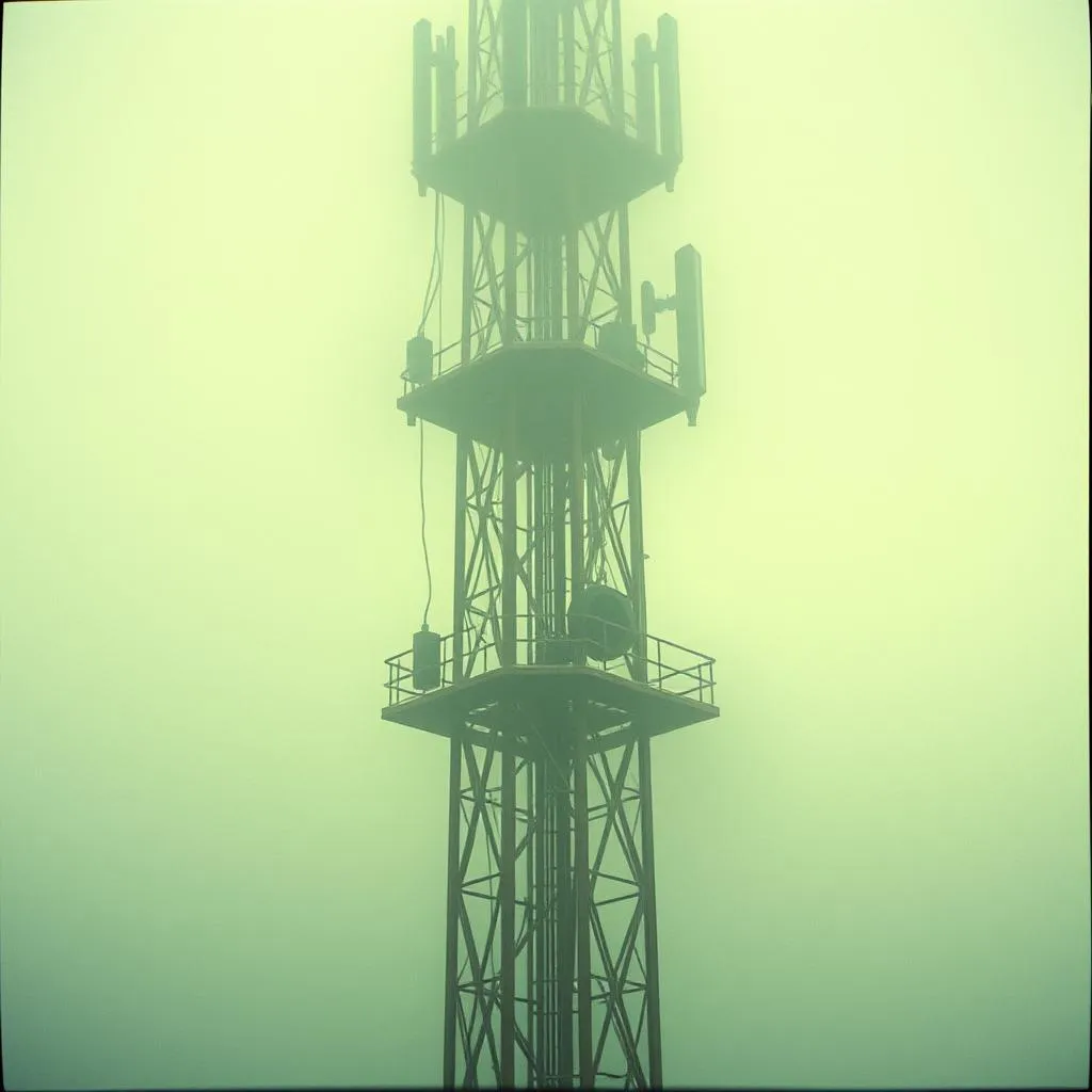 El eco de la torre de telecomunicaciones