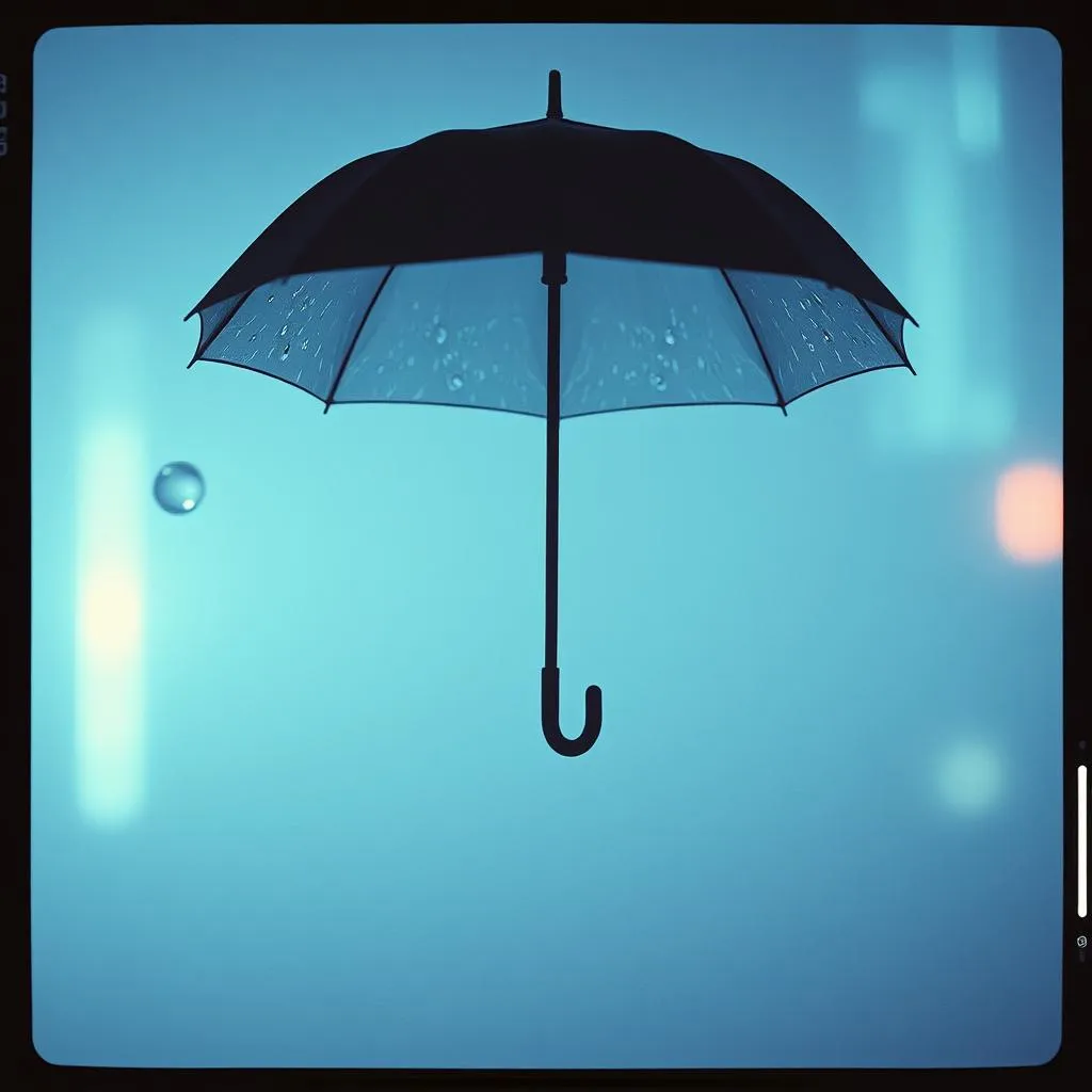 Evening Stroll in the Rain