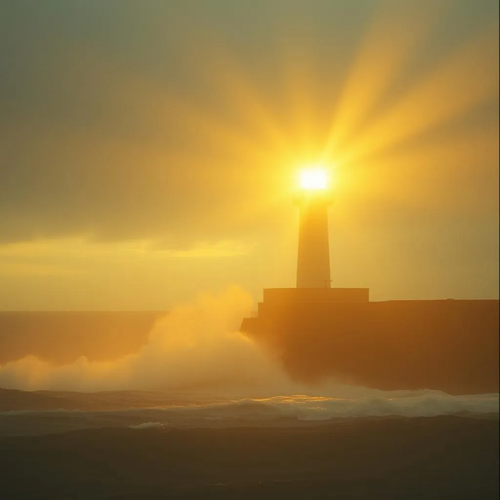 Guided by his light