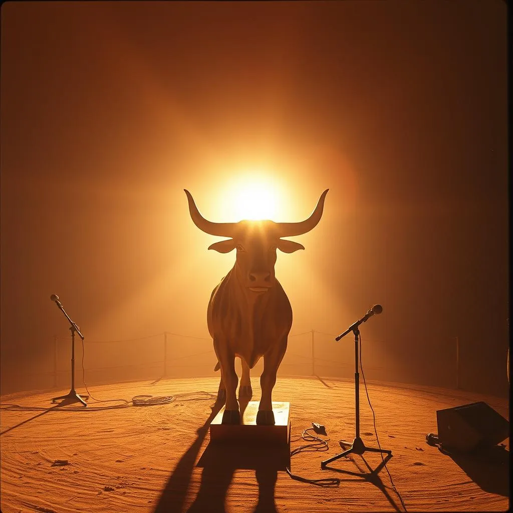 Dying bull