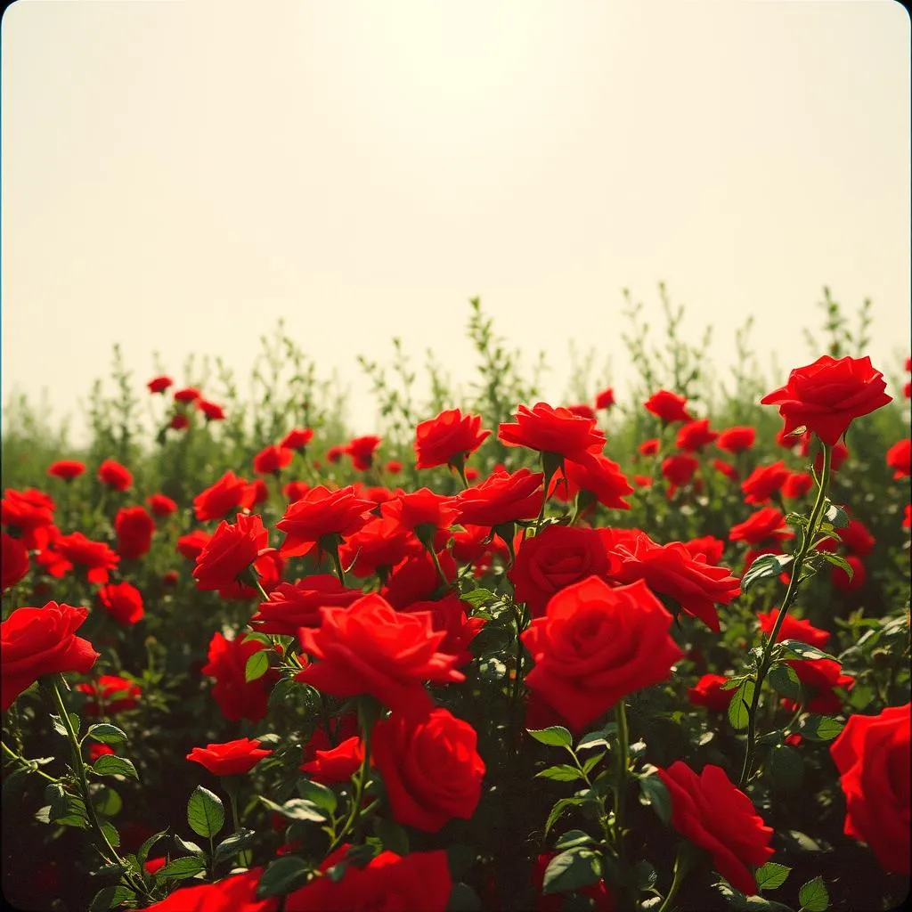 Jardinero de rosas Rojas