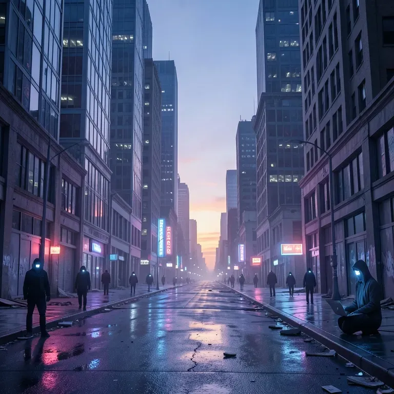 Title: Hyper-Real Ghost Towns