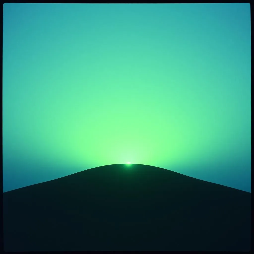 My sight was wrong,           Emerald sky