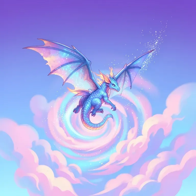Baby Dragon on the Rise