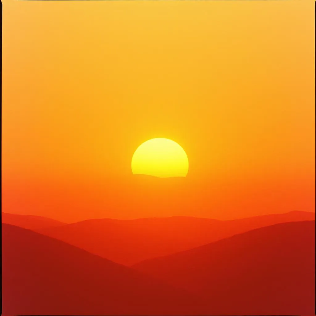 The Orange of the Sunset