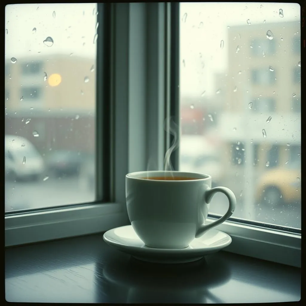 Coffee and rain