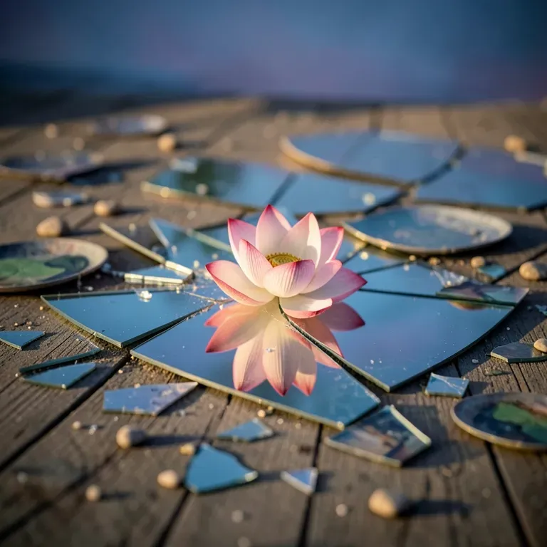 I was broken, now I rise