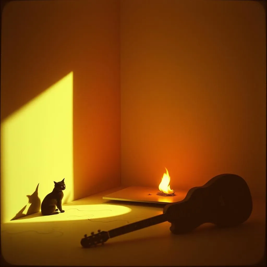 Meine Drei Katzen und das Feuer
