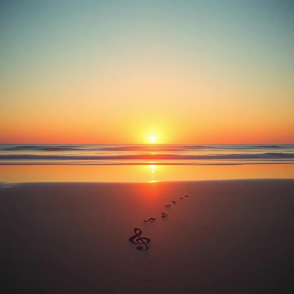 The beach