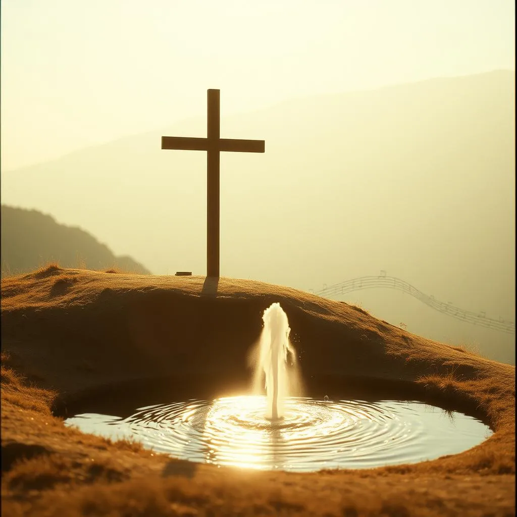 At the cross