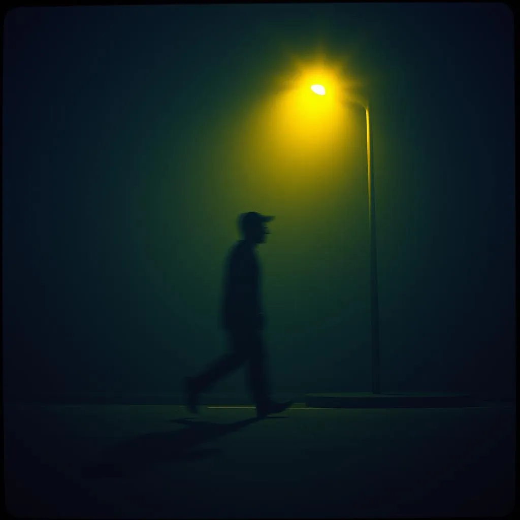 Running down the street by Mike White Cloud Walker