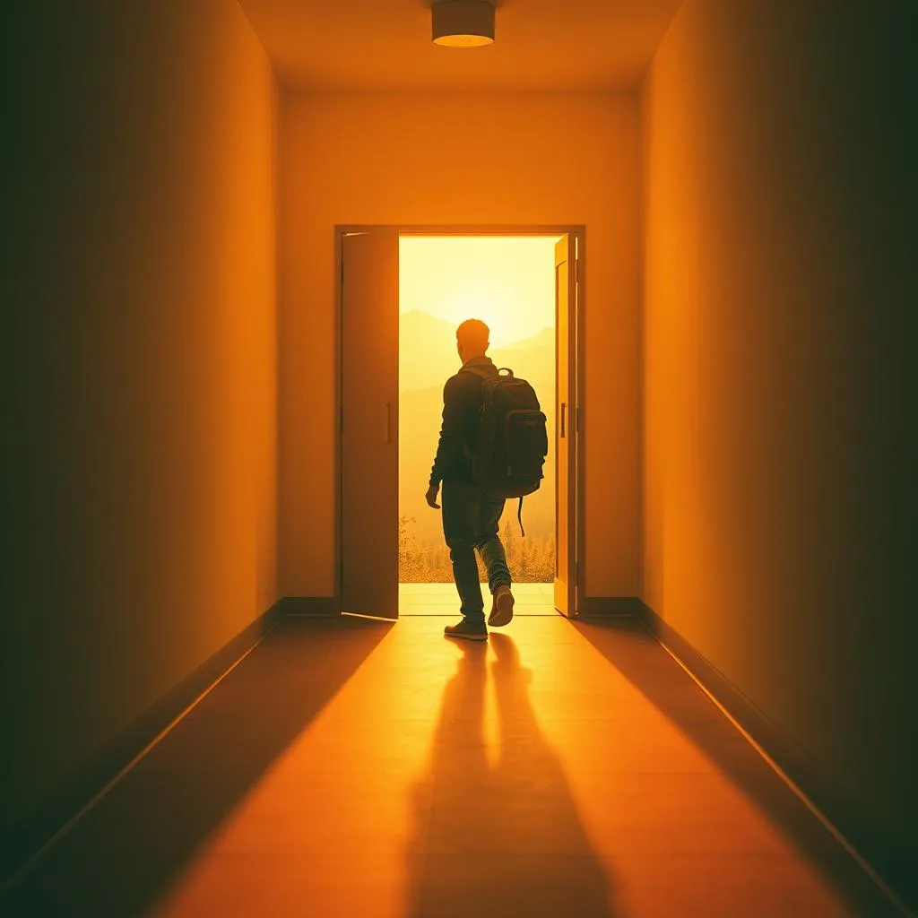 Close the door