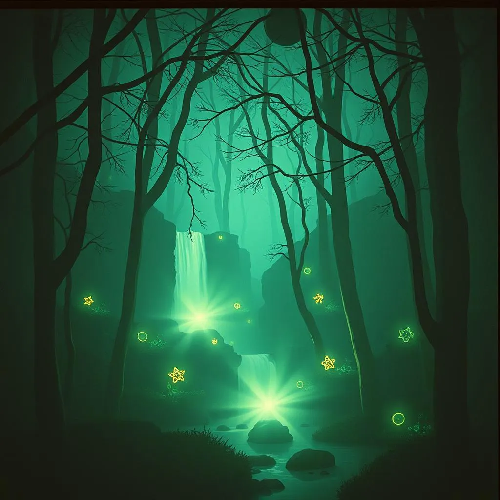 Ethereal Cascade of The Earth's Magic Wind