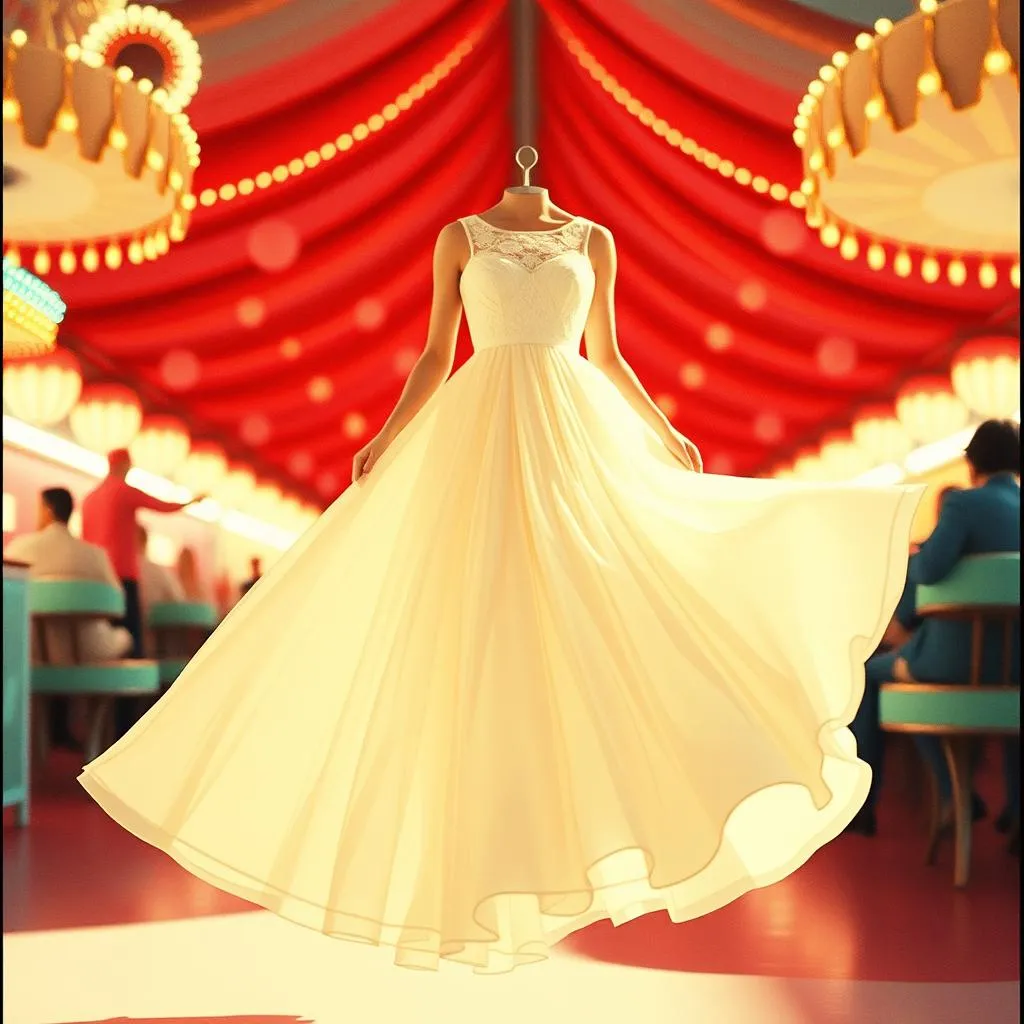 La del vestido Blanco