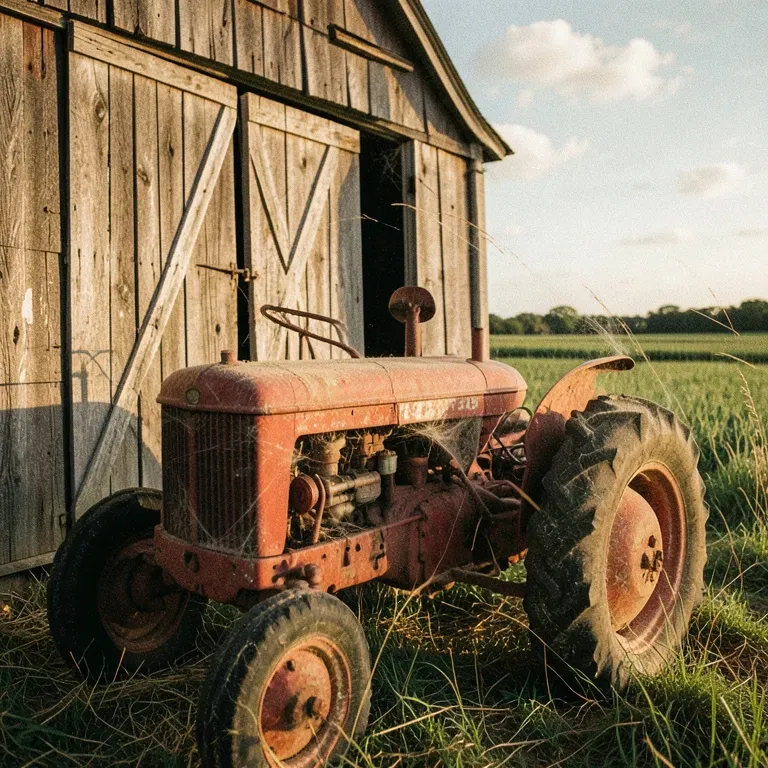 Old Red Tractor