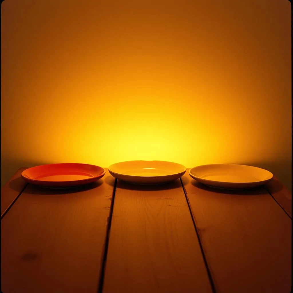 Five Plates at the Table