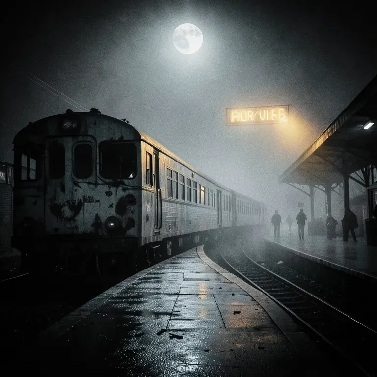 The first impression on a midnight train