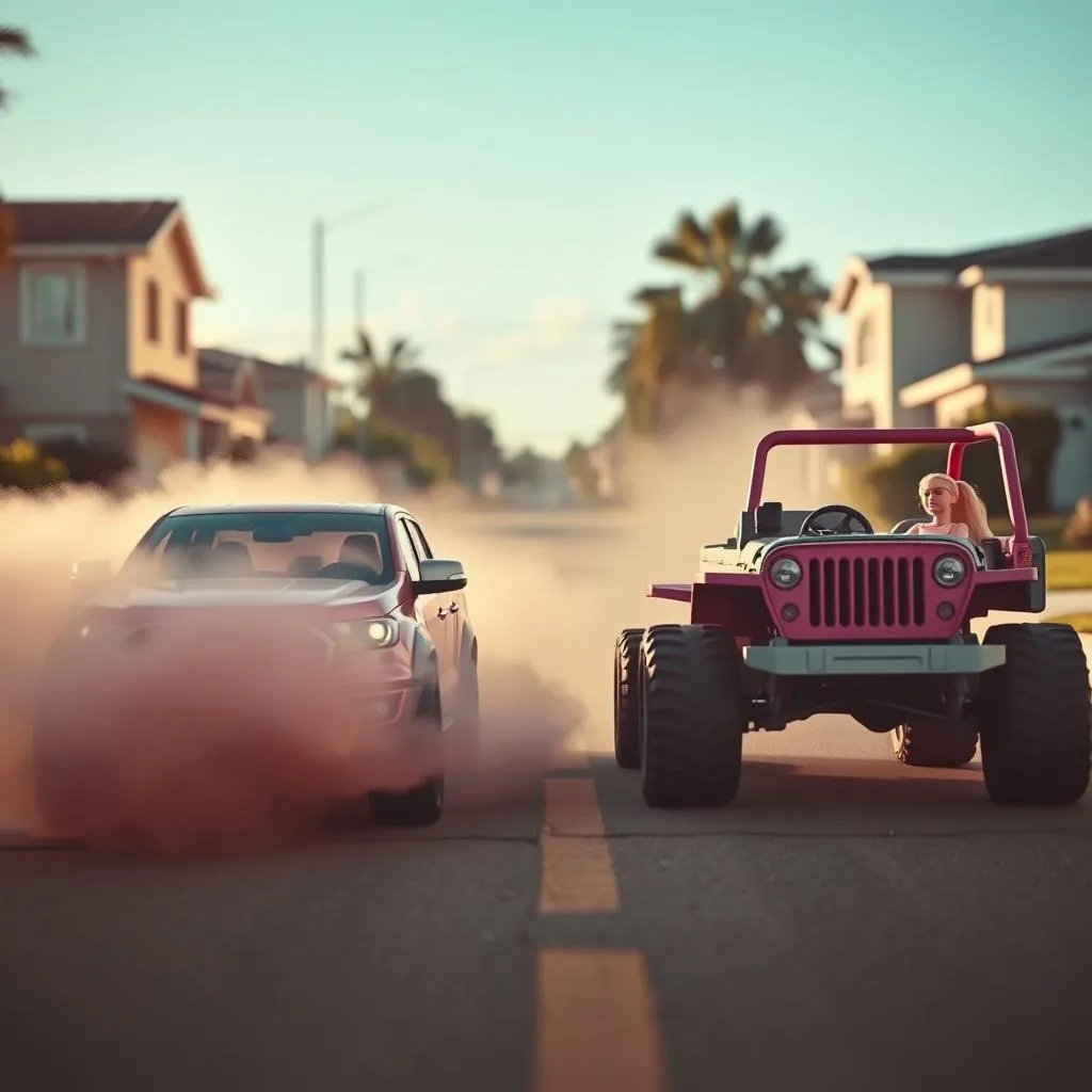 Ranger vs Barbie Jeep