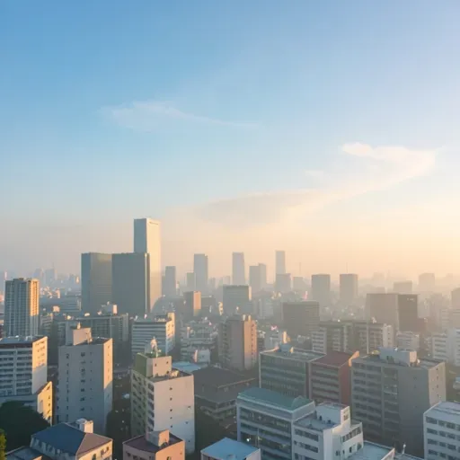 Mach above the city