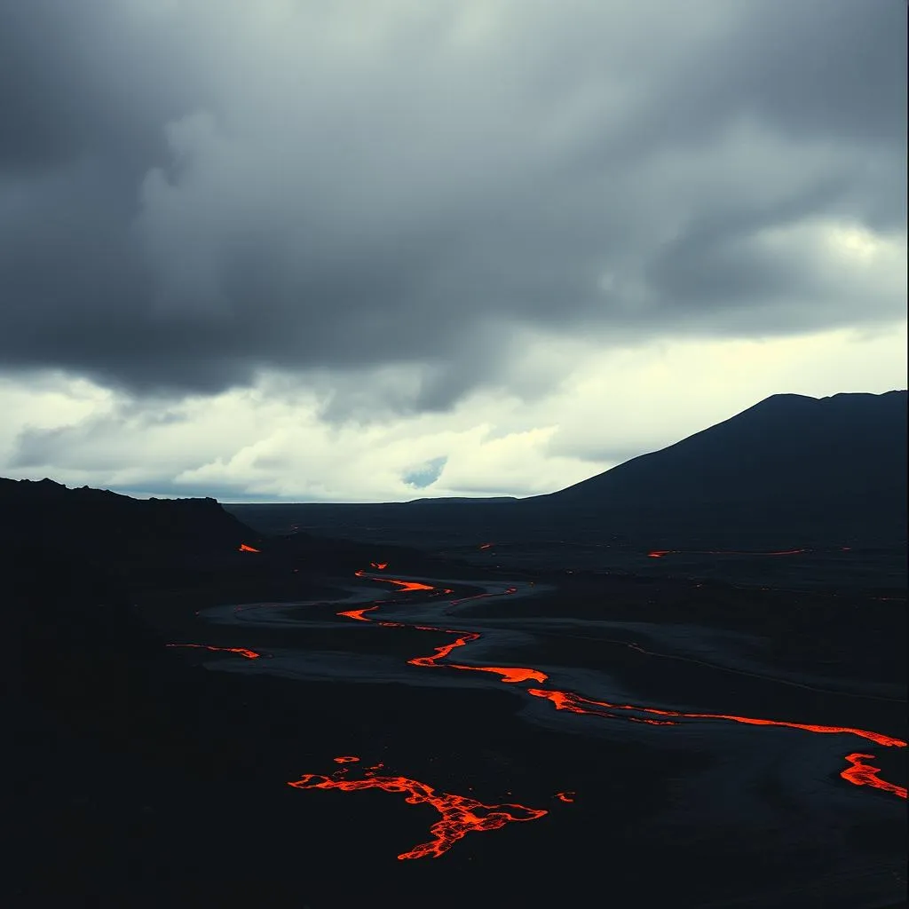 Volcanic hearth