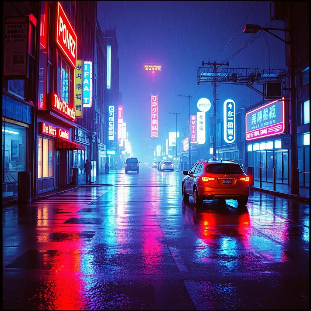 Echoes in the Neon Rain