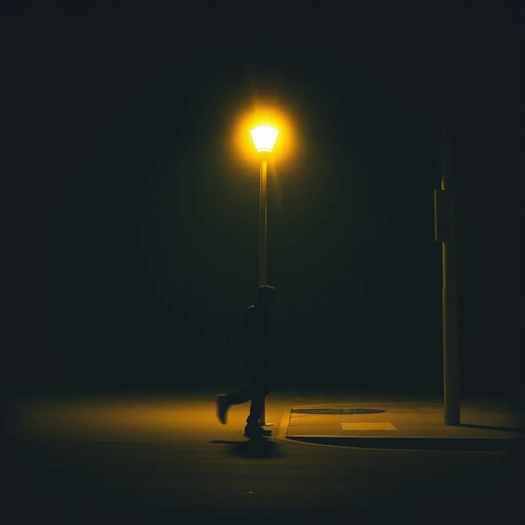Running down the street by Mike White Cloud Walker