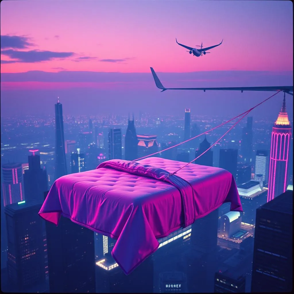 On the mattress -
