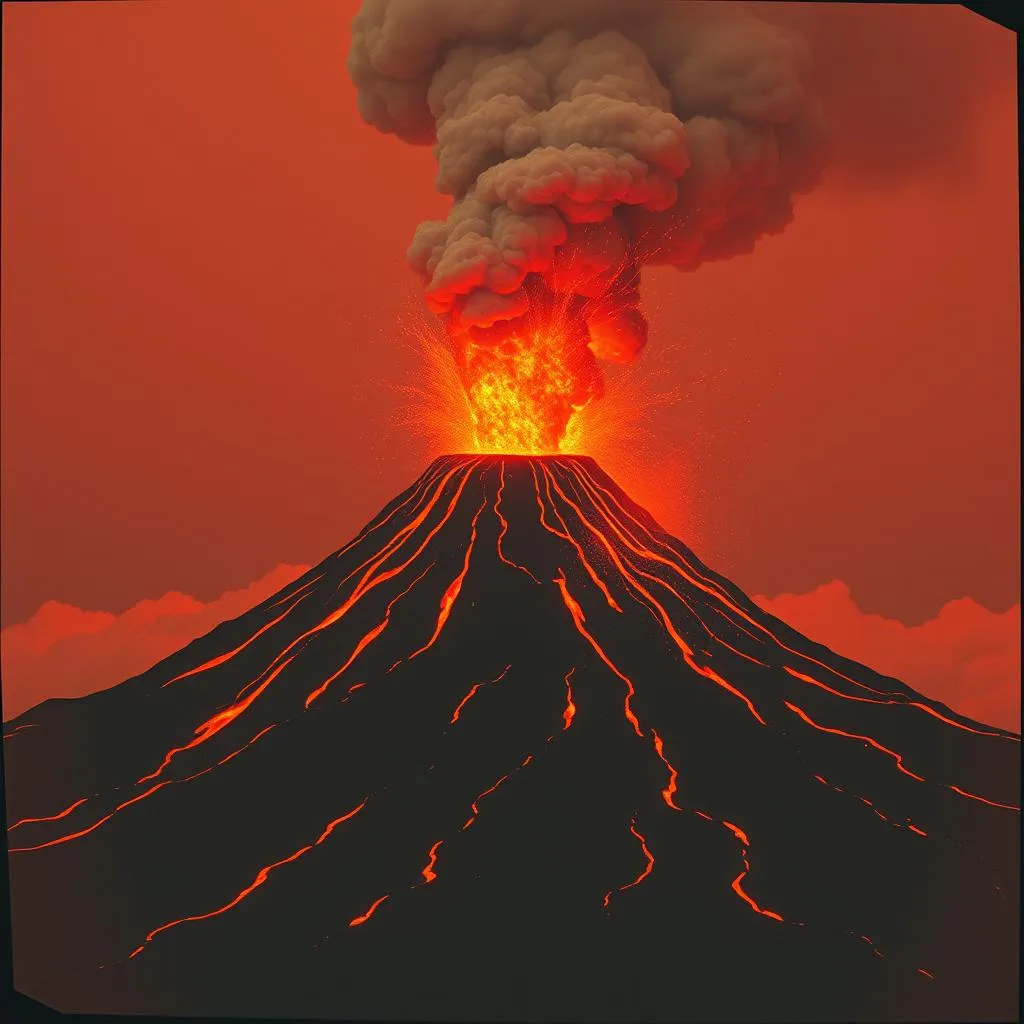 Burning Volcano
