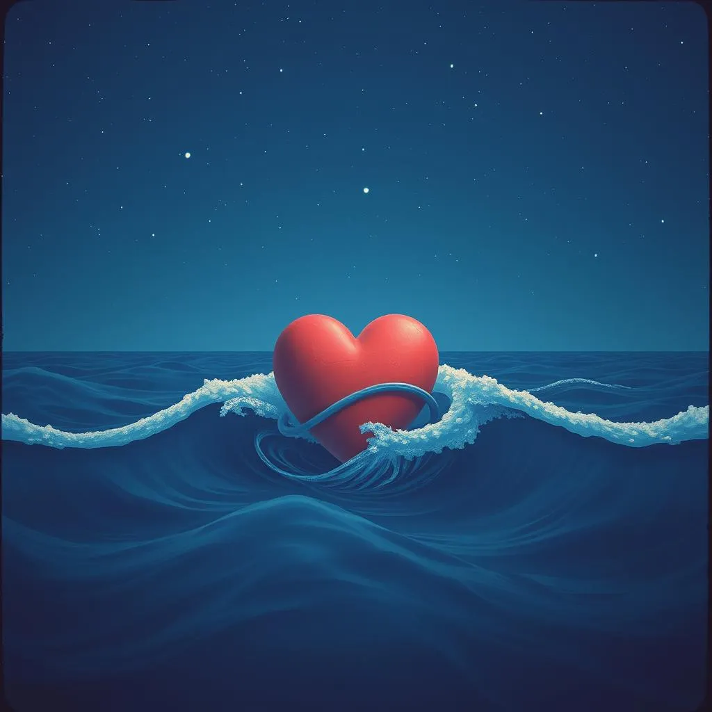 A heart on a string