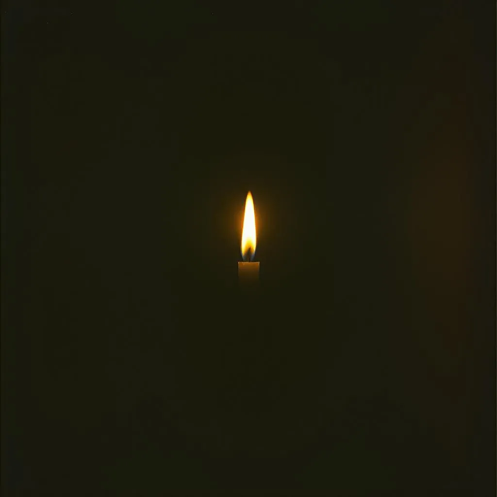 Flamme dans l'Obscurité