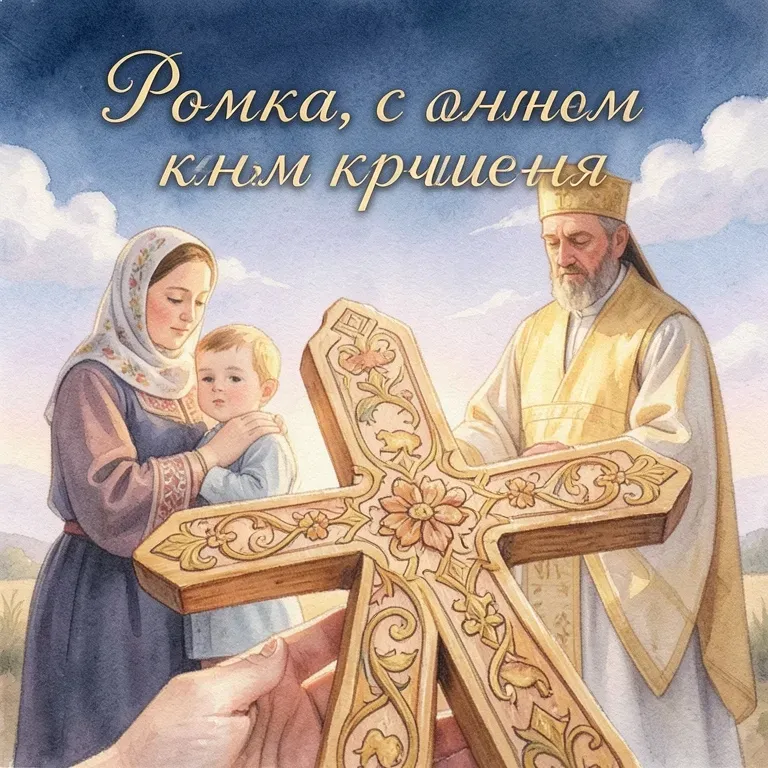 Ромка, с днём крещения