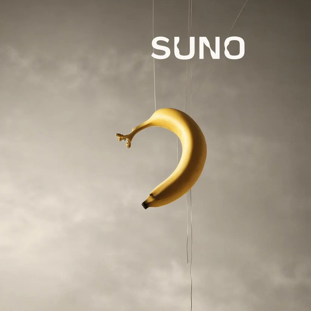 A banana no ar