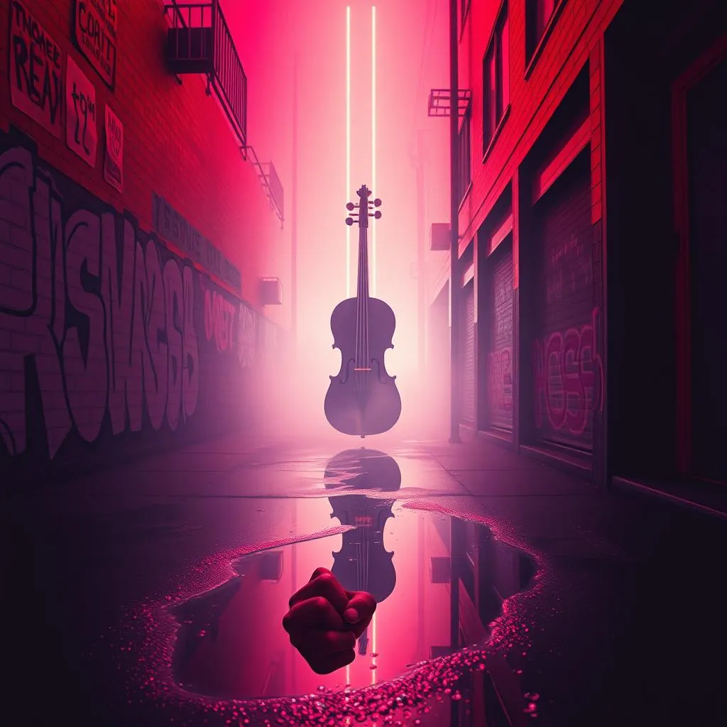 Violino in faccia