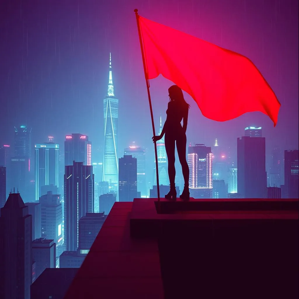 red flag pretty