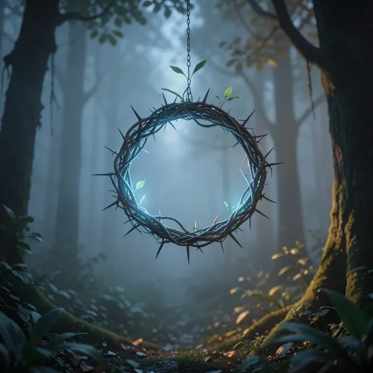 Crown of Thorns in Blue Light