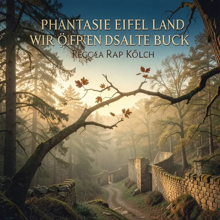 Phantasie Eifel Land wir öffnen das alte Buch